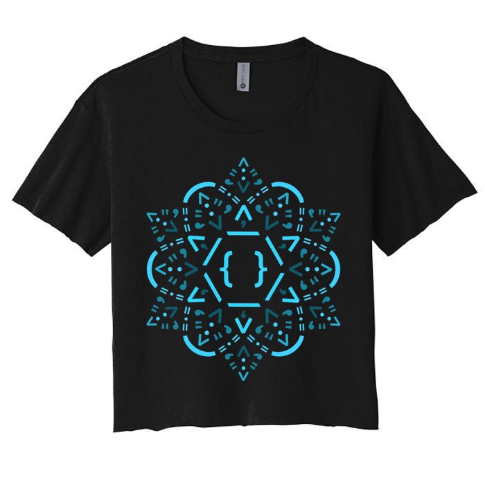 Code Mandala React Framework Crop Top