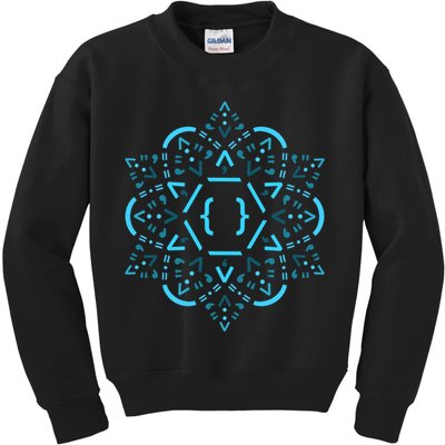 Code Mandala React Framework Kids Sweatshirt