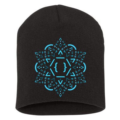 Code Mandala React Framework Short Acrylic Beanie
