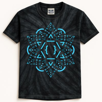 Code Mandala React Framework Kids Tie-Dye T-Shirt
