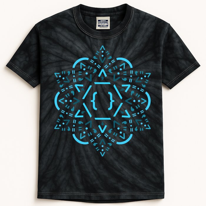 Code Mandala React Framework Kids Tie-Dye T-Shirt