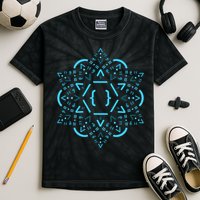 Code Mandala React Framework Kids Tie-Dye T-Shirt