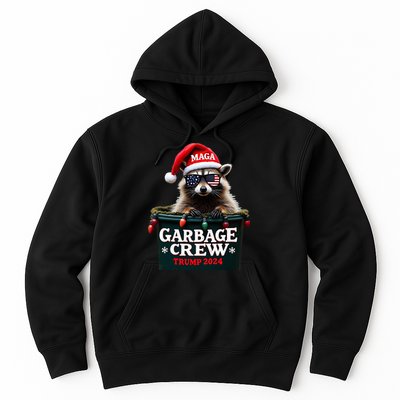 Christmas Maga Raccoon Garbage Crew Trump 2024 Hoodie