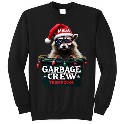 Christmas Maga Raccoon Garbage Crew Trump 2024 Sweatshirt