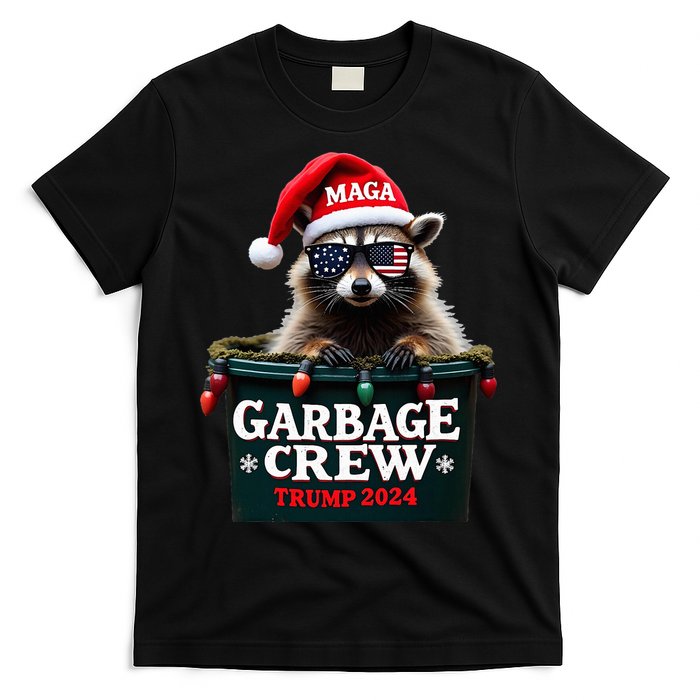 Christmas Maga Raccoon Garbage Crew Trump 2024 T-Shirt