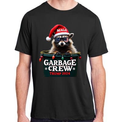 Christmas Maga Raccoon Garbage Crew Trump 2024 Adult ChromaSoft Performance T-Shirt