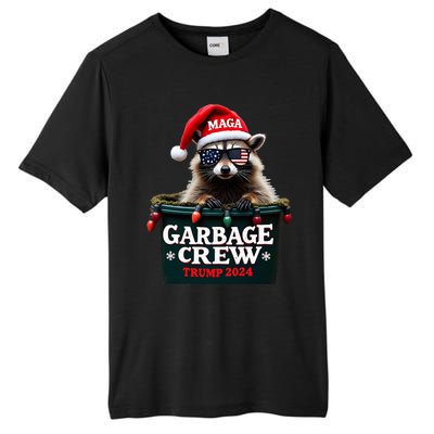 Christmas Maga Raccoon Garbage Crew Trump 2024 Tall Fusion ChromaSoft Performance T-Shirt