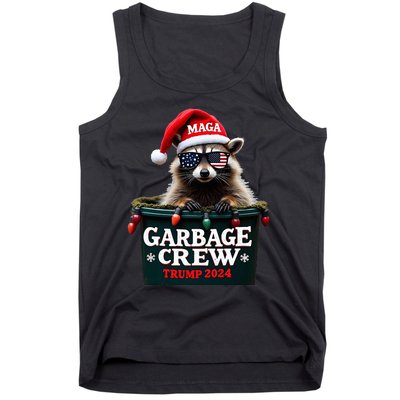 Christmas Maga Raccoon Garbage Crew Trump 2024 Tank Top