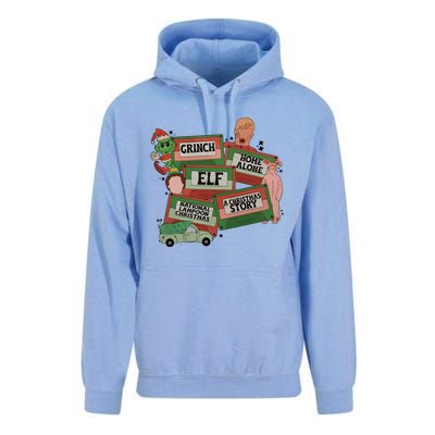 Christmas Movie Retro Caset Tapes Unisex Surf Hoodie