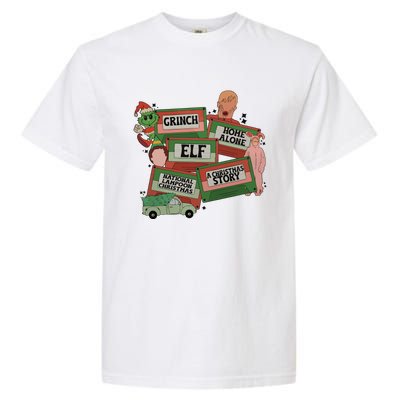 Christmas Movie Retro Caset Tapes Garment-Dyed Heavyweight T-Shirt