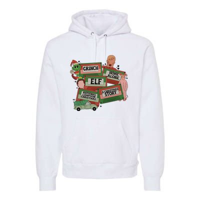 Christmas Movie Retro Caset Tapes Premium Hoodie