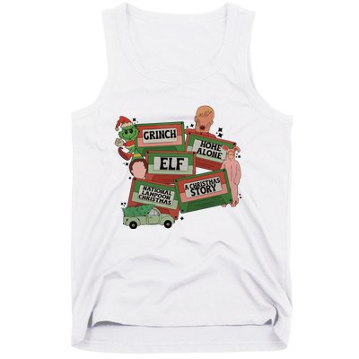 Christmas Movie Retro Caset Tapes Tank Top