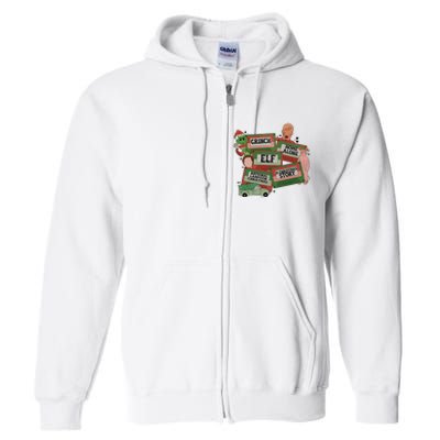 Christmas Movie Retro Caset Tapes Full Zip Hoodie