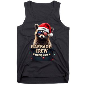 Christmas Maga Raccoon Garbage Crew Trump 2024 Tank Top