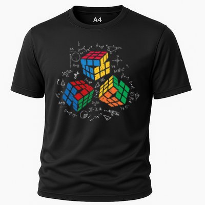 Cool Math Rubik Rubix Rubics Player Cube Math Lovers Cooling Performance Crew T-Shirt