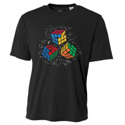 Cool Math Rubik Rubix Rubics Player Cube Math Lovers Cooling Performance Crew T-Shirt