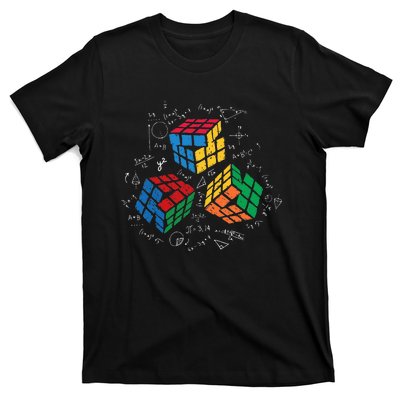 Cool Math Rubik Rubix Rubics Player Cube Math Lovers T-Shirt