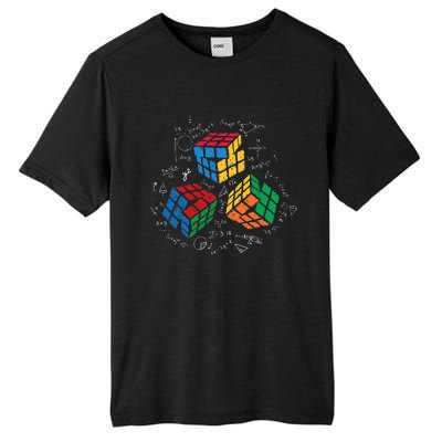 Cool Math Rubik Rubix Rubics Player Cube Math Lovers Tall Fusion ChromaSoft Performance T-Shirt