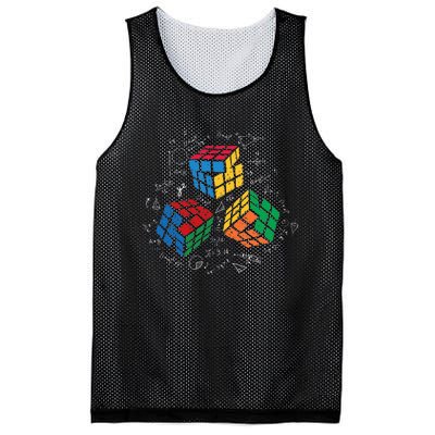 Cool Math Rubik Rubix Rubics Player Cube Math Lovers Mesh Reversible Basketball Jersey Tank