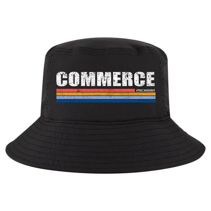 Commerce Michigan Retro Cool Comfort Performance Bucket Hat