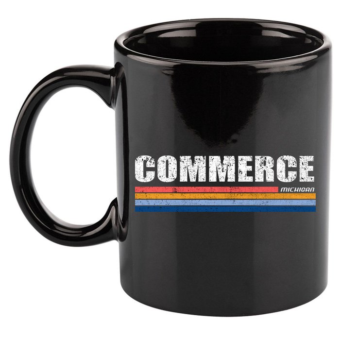 Commerce Michigan Retro 11oz C Handle Ceramic Mug