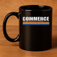 Commerce Michigan Retro 11oz C Handle Ceramic Mug