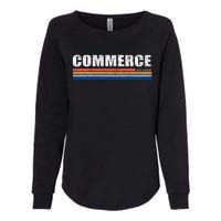 Commerce Michigan Retro Womens California Wash Sweatshirt