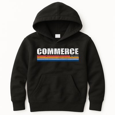 Commerce Michigan Retro Kids Hoodie