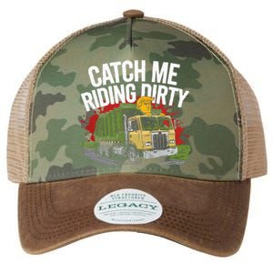 Catch Me Riding Dirty Garbage Vote Trump 2024 Legacy Tie Dye Trucker Hat