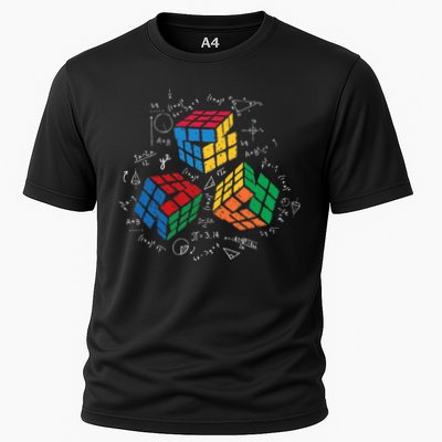 Cool Math Rubik Rubix Rubics Player Cube Math Lovers Cooling Performance Crew T-Shirt