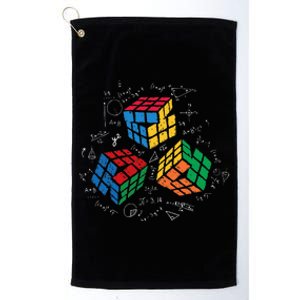 Cool Math Rubik Rubix Rubics Player Cube Math Lovers Platinum Collection Golf Towel