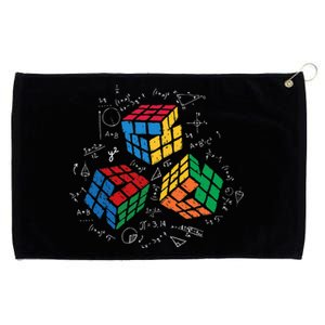 Cool Math Rubik Rubix Rubics Player Cube Math Lovers Grommeted Golf Towel