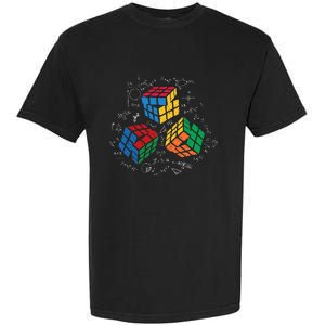 Cool Math Rubik Rubix Rubics Player Cube Math Lovers Garment-Dyed Heavyweight T-Shirt