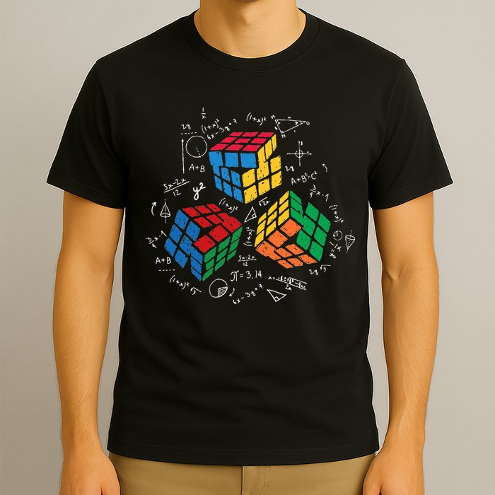Cool Math Rubik Rubix Rubics Player Cube Math Lovers T-Shirt