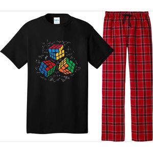 Cool Math Rubik Rubix Rubics Player Cube Math Lovers Pajama Set