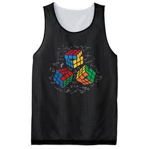 Cool Math Rubik Rubix Rubics Player Cube Math Lovers Mesh Reversible Basketball Jersey Tank