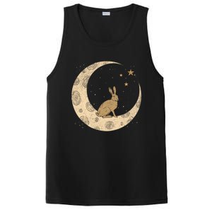 Crescent Moon Rabbit Stars Wiccan Wicca Witch Moon Phases Gift PosiCharge Competitor Tank