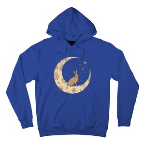 Crescent Moon Rabbit Stars Wiccan Wicca Witch Moon Phases Gift Hoodie