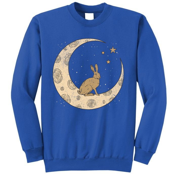 Crescent Moon Rabbit Stars Wiccan Wicca Witch Moon Phases Gift Sweatshirt