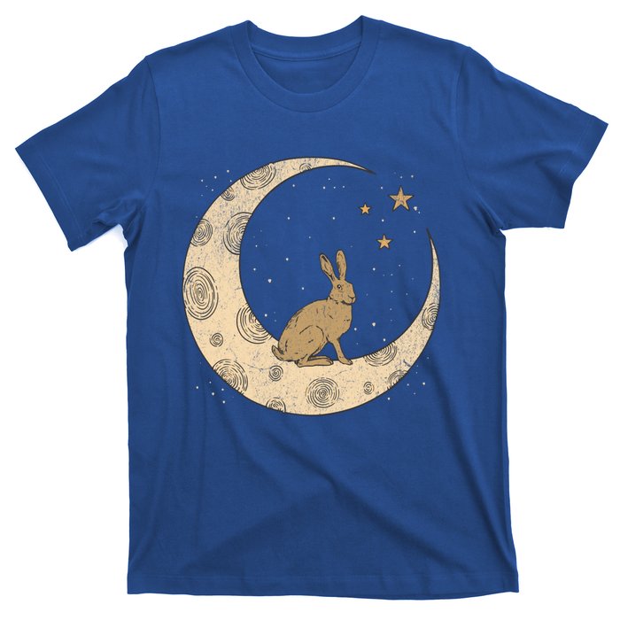 Crescent Moon Rabbit Stars Wiccan Wicca Witch Moon Phases Gift T-Shirt