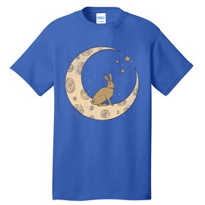 Crescent Moon Rabbit Stars Wiccan Wicca Witch Moon Phases Gift Tall T-Shirt