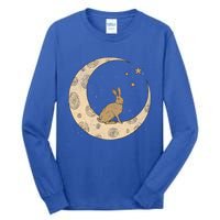 Crescent Moon Rabbit Stars Wiccan Wicca Witch Moon Phases Gift Tall Long Sleeve T-Shirt