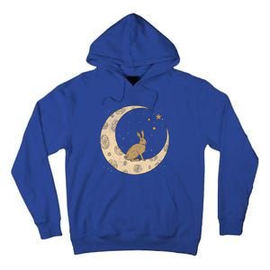 Crescent Moon Rabbit Stars Wiccan Wicca Witch Moon Phases Gift Tall Hoodie