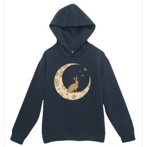 Crescent Moon Rabbit Stars Wiccan Wicca Witch Moon Phases Gift Urban Pullover Hoodie