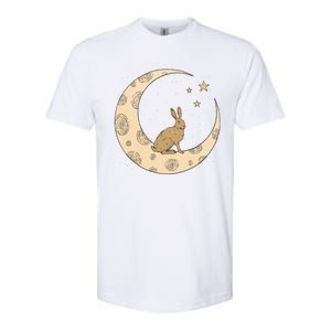 Crescent Moon Rabbit Stars Wiccan Wicca Witch Moon Phases Gift Softstyle CVC T-Shirt