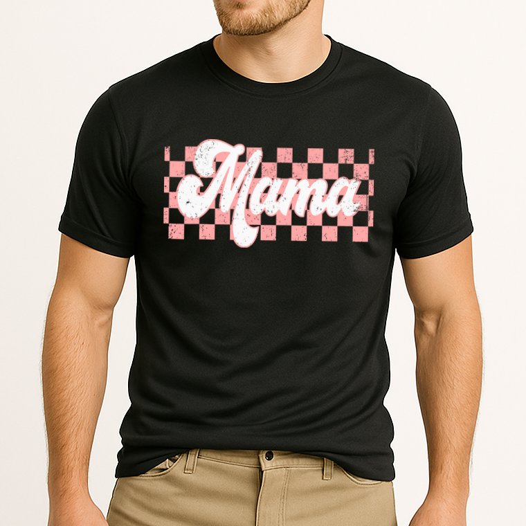 Checkered Mama Retro Mom Life Women Mothers Day New Mom Cooling Performance Crew T-Shirt