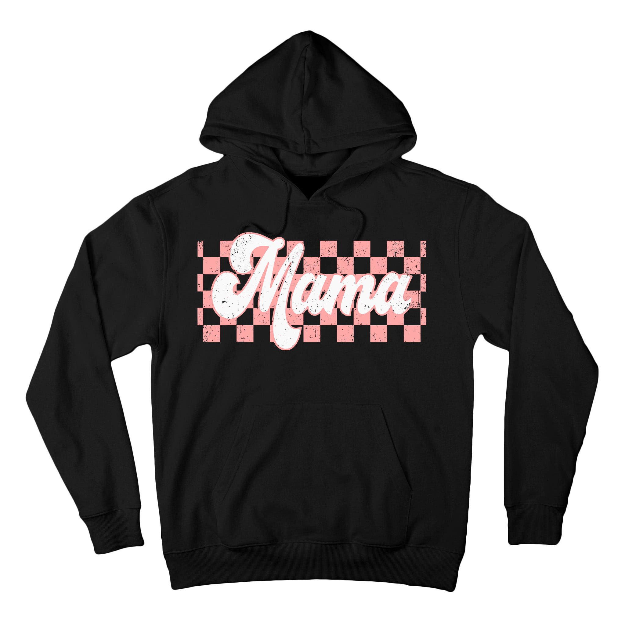 Checkered Mama Retro Mom Life Women Mothers Day New Mom Tall Hoodie
