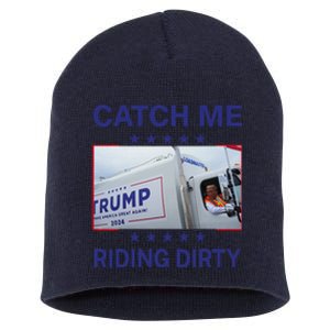 Catch Me Riding Dirty Trump Christmas 2024 Short Acrylic Beanie