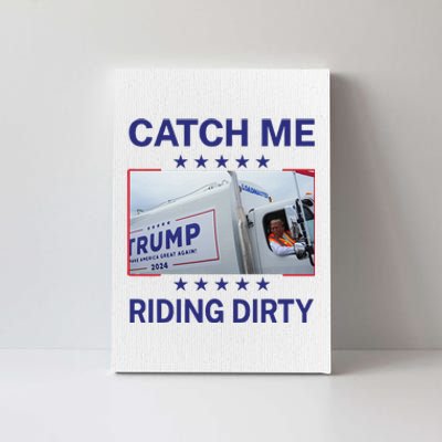 Catch Me Riding Dirty Trump Christmas 2024 Canvas