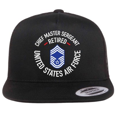 Chief Master Sergeant Retired Air Force Retirement Funny Gift Flatbill Hat